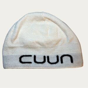 CUUN Germany White Beanie‎ Black Lining Cozy Winter Sports OS